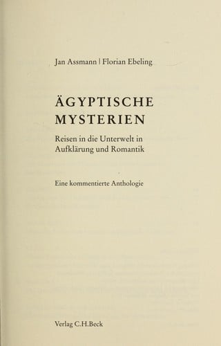 Ägyptische Mysterien
