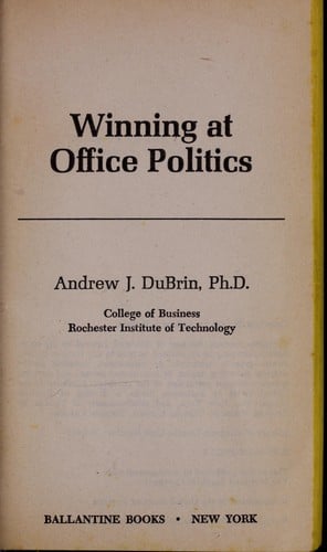 Winning at office politics