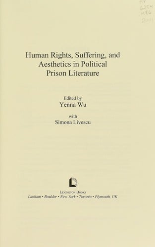 Human rights, suffering, and aesthetics in political prison literature