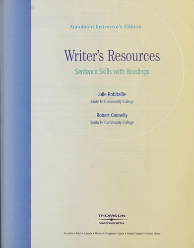 Writer's resources