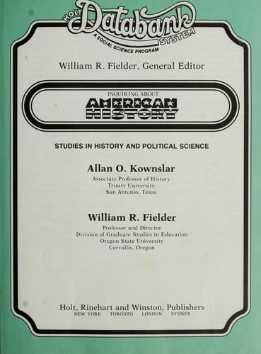 Inquiring about American history