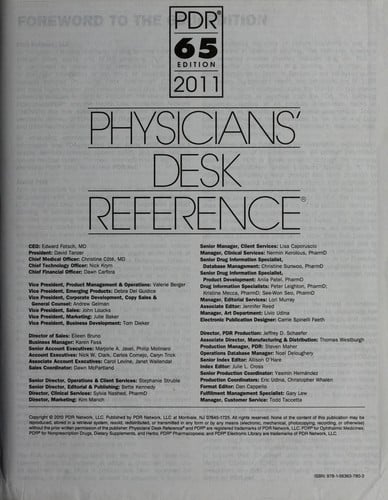 Physicians' desk reference 2011