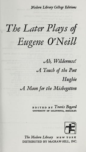 The later plays of Eugene O'Neill