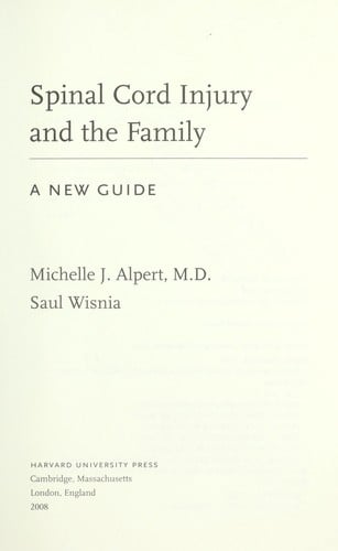 Spinal Cord Injury and the Family