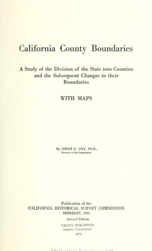 California county boundaries