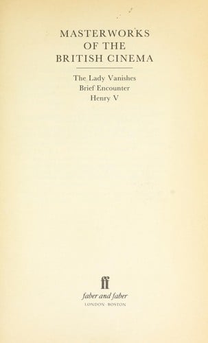 Masterworks of the British Cinema