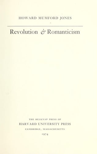 Revolution & romanticism