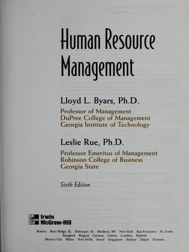 Human resource management