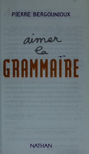 Aimer la grammaire