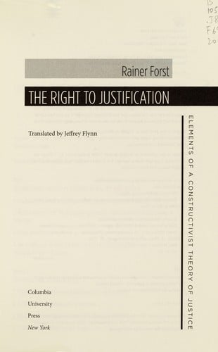 The right to justification