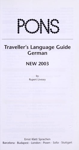Pons traveller's language guide