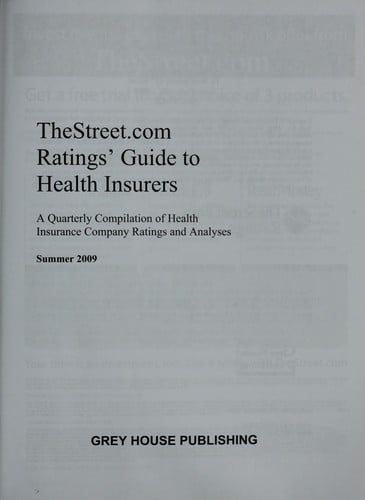 TheStreet.com Ratings Guide to Health Insurers, Spring 2009