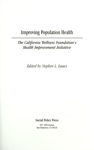 Improving population health