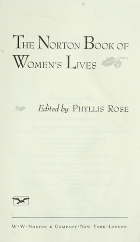 The Norton book of women's lives