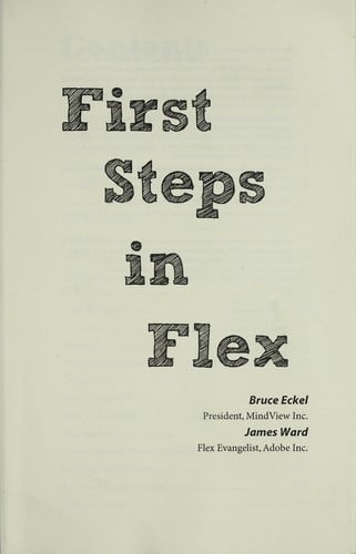 First steps in Flex