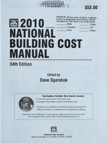 2010 national building cost manual
