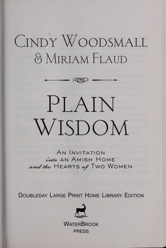 Plain wisdom