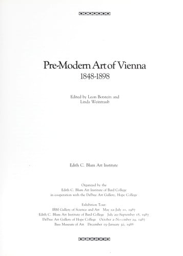 Pre-modern art of Vienna, 1848-1898