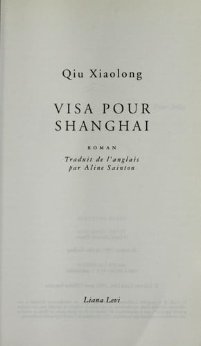 Visa pour Shanghai