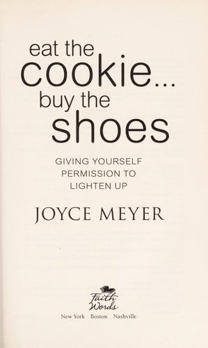 Eat the cookie-- buy the shoes
