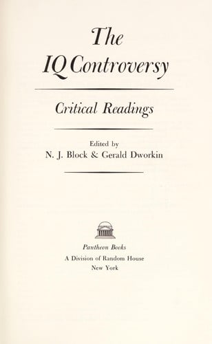 The I.Q. controversy