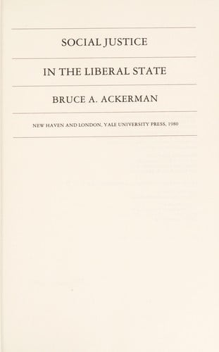 Social justice in the liberal state