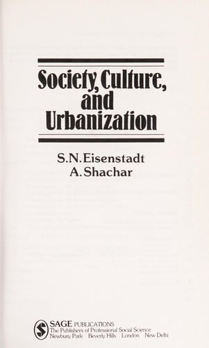 Society, culture, and urbanization