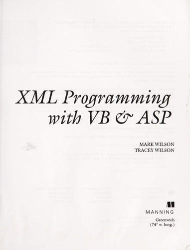 XML programming with VB & ASP