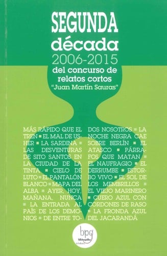 Segunda década del concurso de relatos cortos Juan Martín Sauras