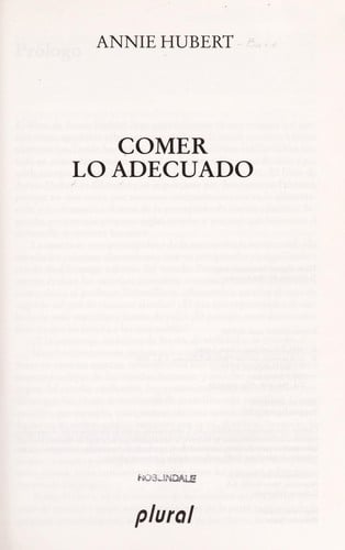 Comer lo adecuado