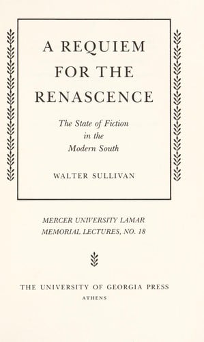 A requiem for the renascence