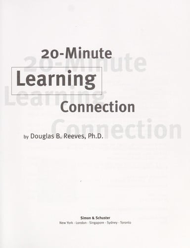 20-minute learning connection