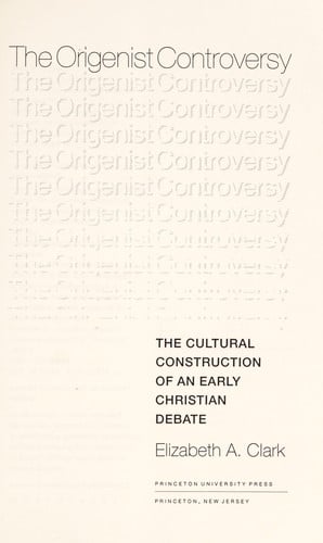 The Origenist controversy