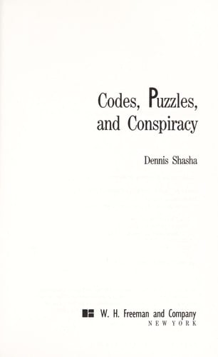 Codes, puzzles, and conspiracy