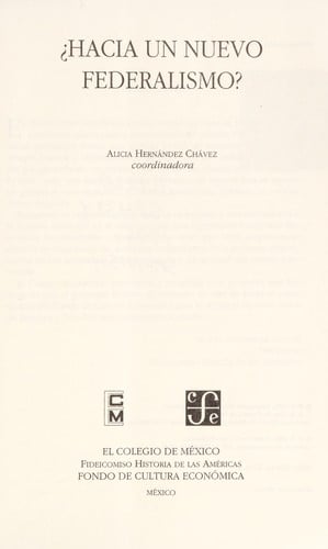 Hacia un nuevo federalismo?