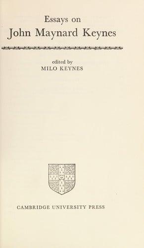 Essays on John Maynard Keynes