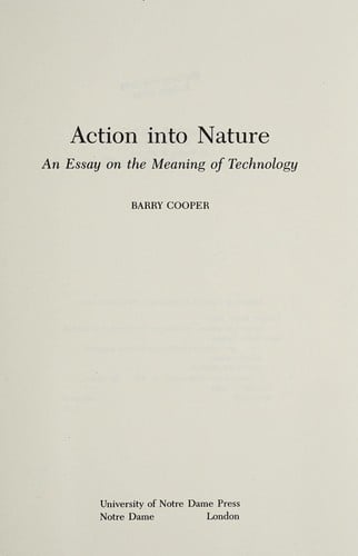 Action into nature