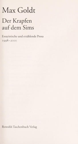 Der Krapfen auf dem Sims