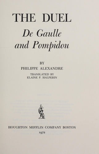 The duel, De Gaulle and Pompidou