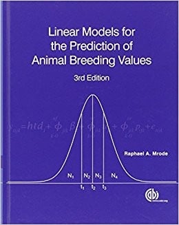 Linear models for the prediction of animal breeding values - 3. edición