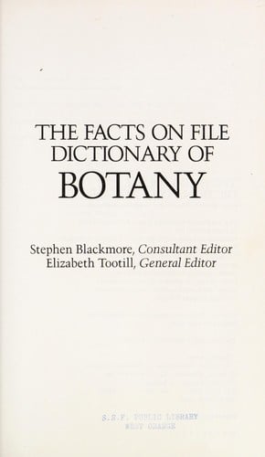 The Facts on File dictionary of botany