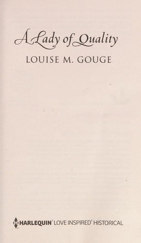 A Lady of Quality
