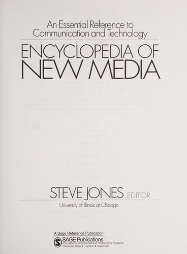 Encyclopedia of new media