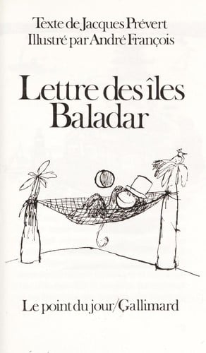 Lettre des îles Baladar