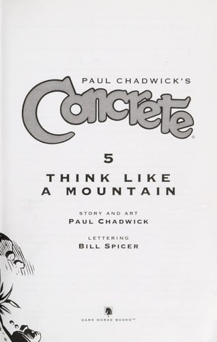 Paul Chadwick's Concrete