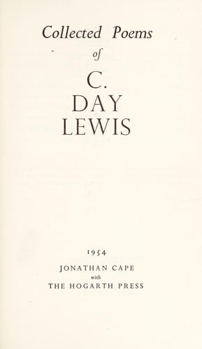 Colected poems of C. Day Lewis