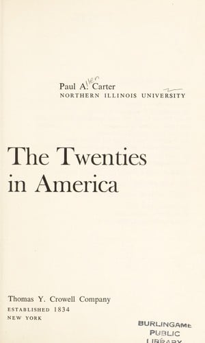 The twenties in America