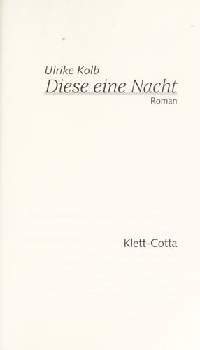 Diese eine Nacht. Roman