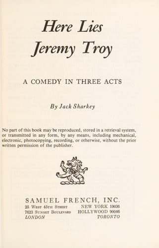 Here lies Jeremy Troy