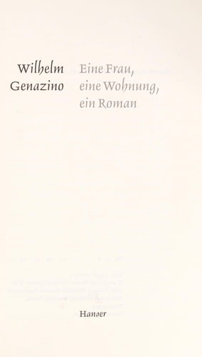 Eine Frau, eine Wohnung, ein Roman